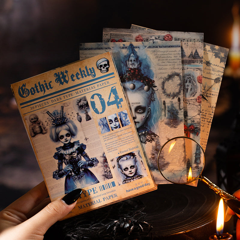 #02562 Gothic Weekly Series Material Paper