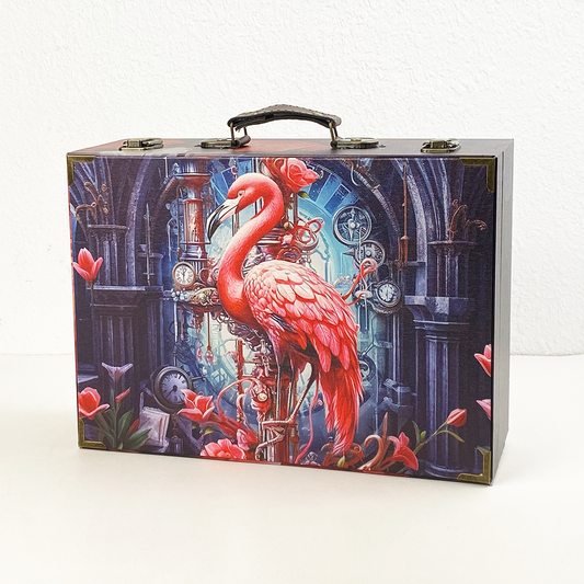#01152 Customized Pattern Wooden Suitcase