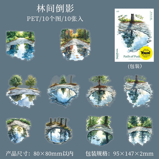 #02838 Water Puddle Series Sticker
