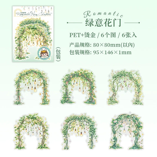 #02780 Flower Gate Series Sticker