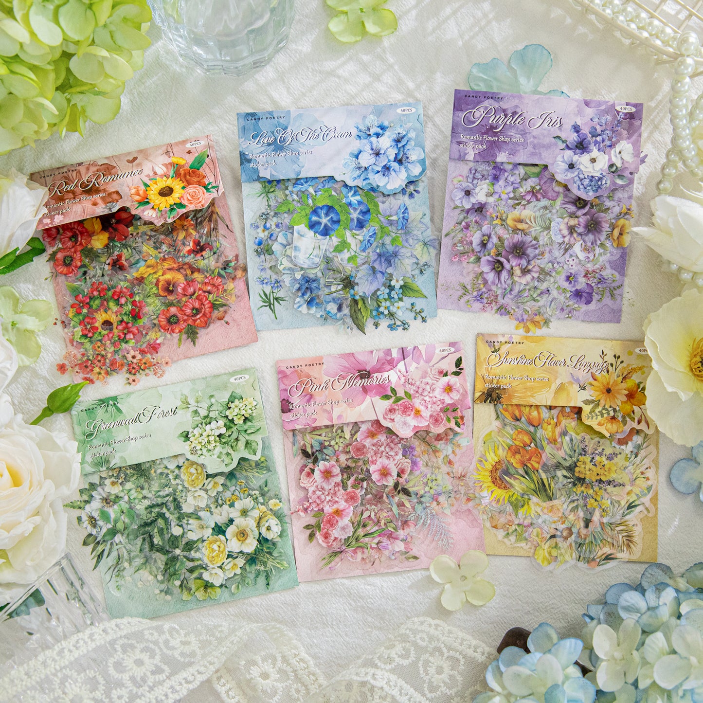 #02418 Romatic Flower Series Sticker
