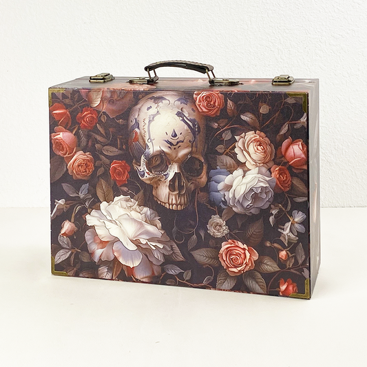 #01135 Customized Pattern Wooden Suitcase