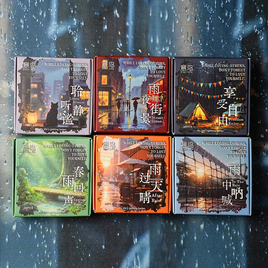 #02353 Love Rainy Day Series Sticker