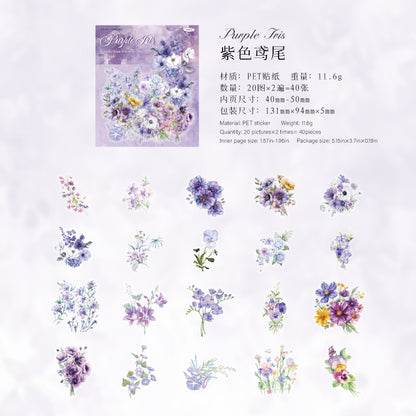 #02418 Romatic Flower Series Sticker