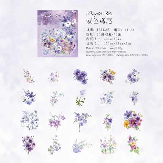 #02418 Romatic Flower Series Sticker