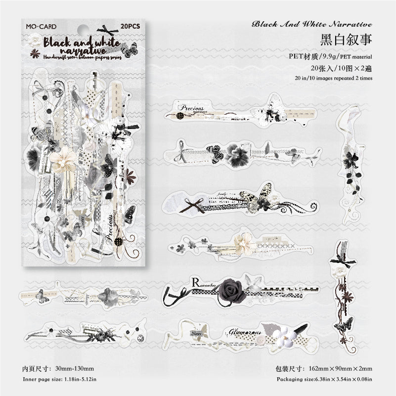 #02414 Flower Strips Series Sticker