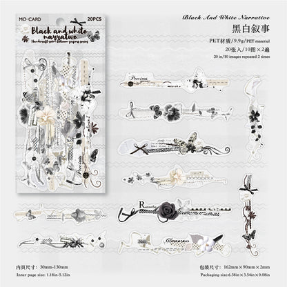 #02414 Flower Strips Series Sticker