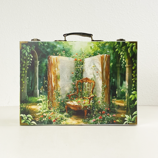 #01134 Customized Pattern Wooden Suitcase