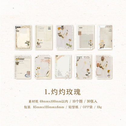 #02776 Flower Note Series Sticker