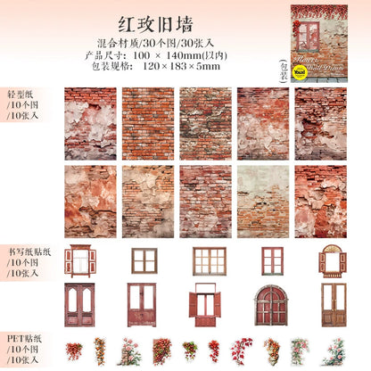 #02834 Garden Wall Series Sticker/Paper