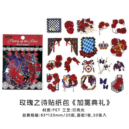 #02799 Rose Poem Series Sticker