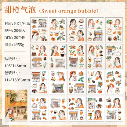 #02738 Girl with Shop Series Sticker Book