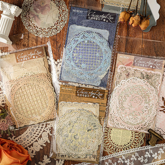 #02216 Vintage Lace Series Material Paper