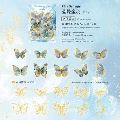 #02826 Butterfly Flower Series Sticker