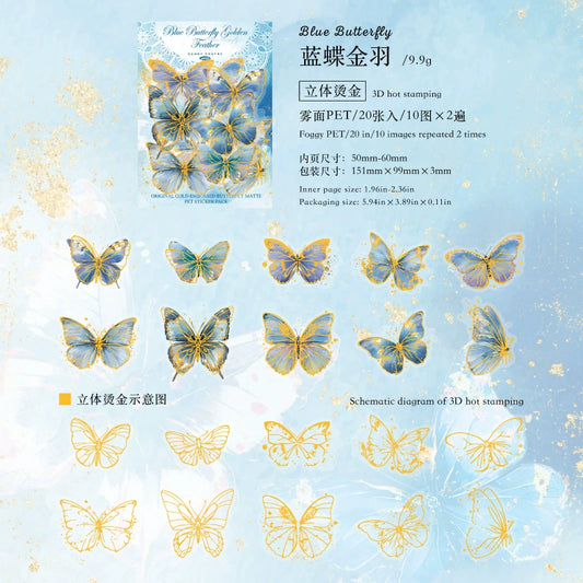 #02826 Butterfly Flower Series Sticker