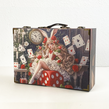 #01148 Customized Pattern Wooden Suitcase