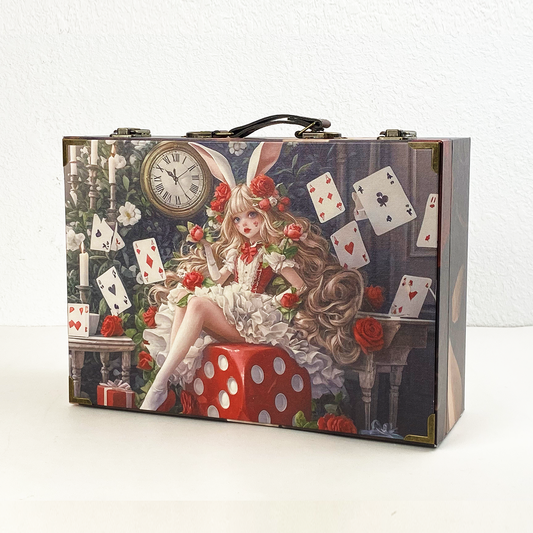 #01148 Customized Pattern Wooden Suitcase