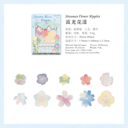 #02509 Flower Material Series Sticker