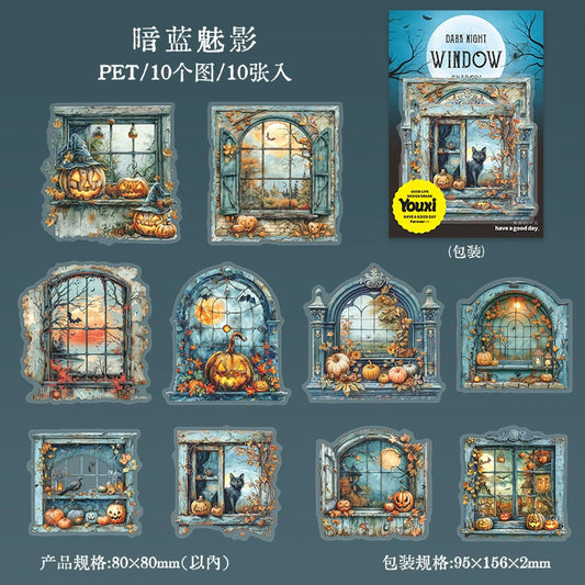 #02913 Halloween Window Series Sticker