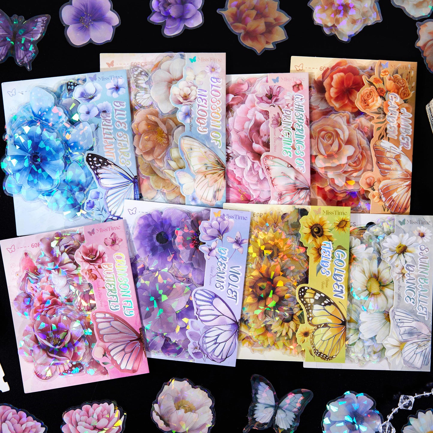 #02174 Butterfly on the Flower Series Sticker