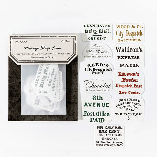 #02747 Vintage Stamp Series Sticker
