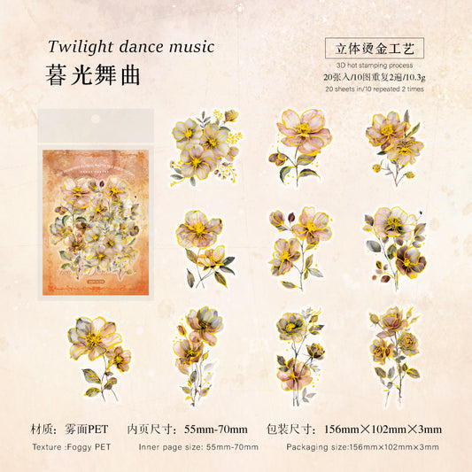 #02436 Dark Flower Series Sticker