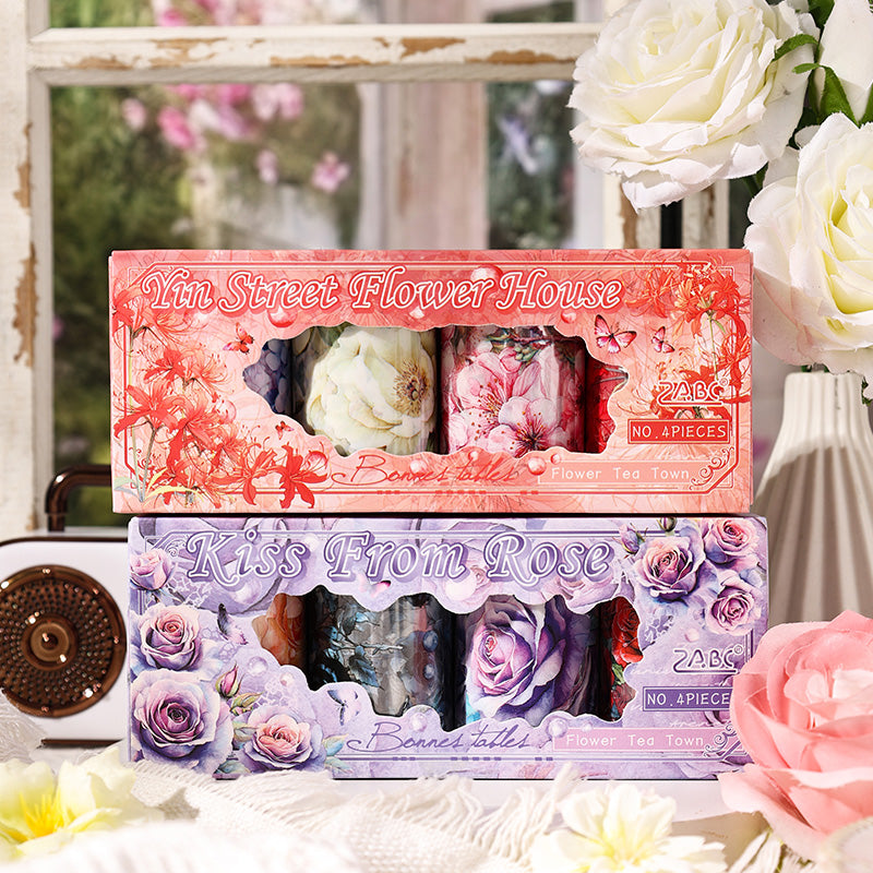 #03095 Flower Series Tape set 4 Rolls