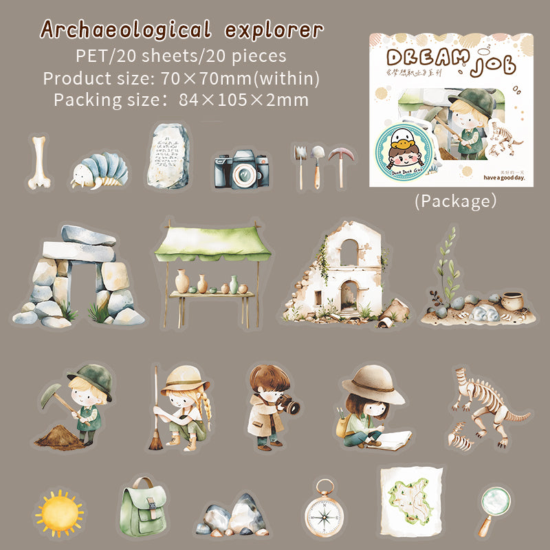 #02055 Dream Job Series Sticker