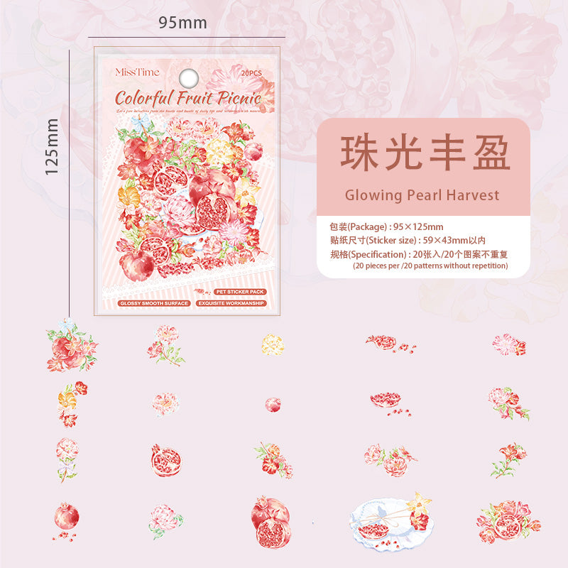 #02170 Colorful Fruit / Flower Series Sticker