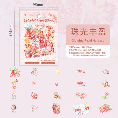 #02170 Colorful Fruit / Flower Series Sticker