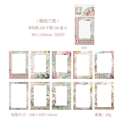 #02567 Flower Frame Series Sticker