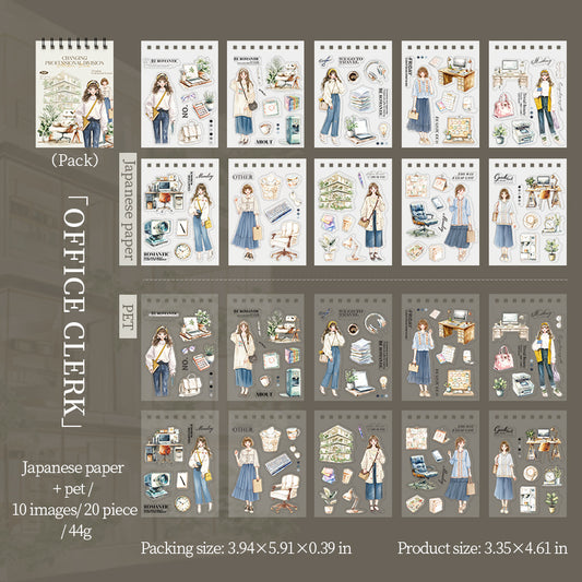 #02349 Girl's Career Series Sticker
