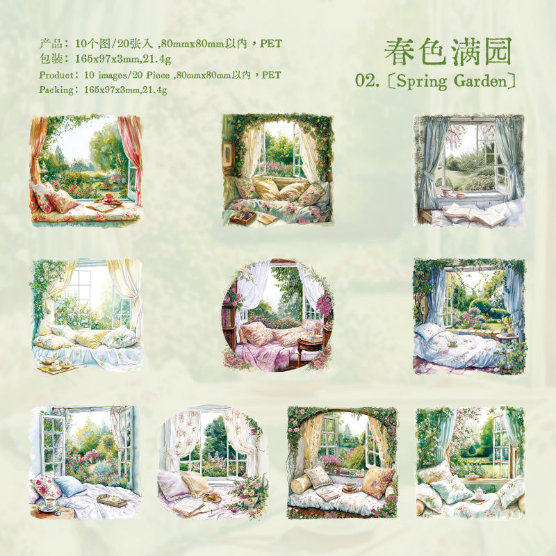 #02156 Story Besides the Window Series Sticker