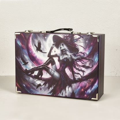 #01200 Customized Pattern Wooden Suitcase