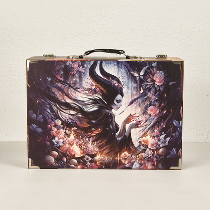 #01201 Customized Pattern Wooden Suitcase