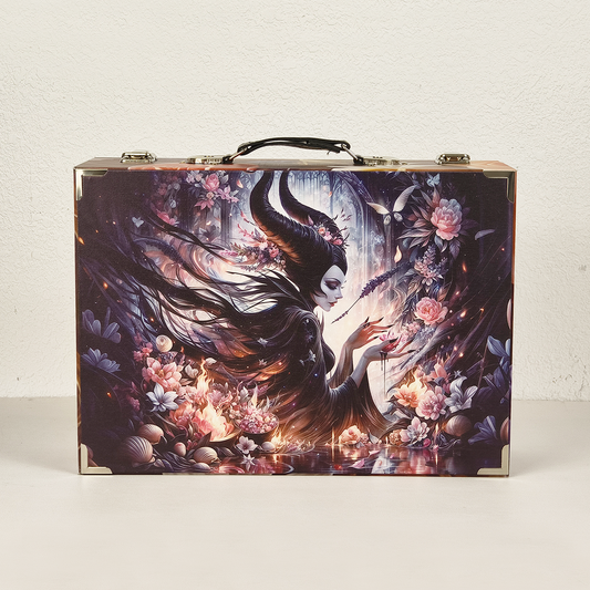 #01201 Customized Pattern Wooden Suitcase