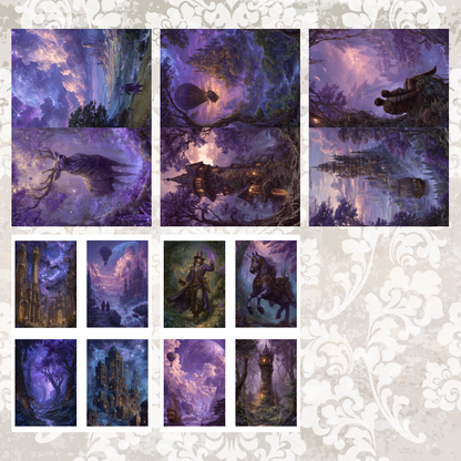 #5A201 POI Print A5 Cardstock Paper Set 10 Pcs