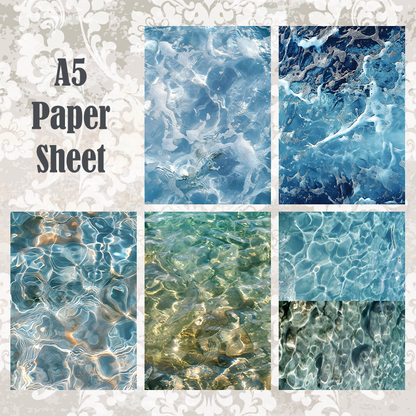 #5A202 POI Print A5 Cardstock Paper Set 10 Pcs