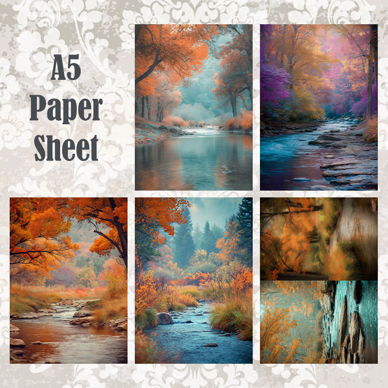 #5A205 POI Print A5 Cardstock Paper Set 10 Pcs