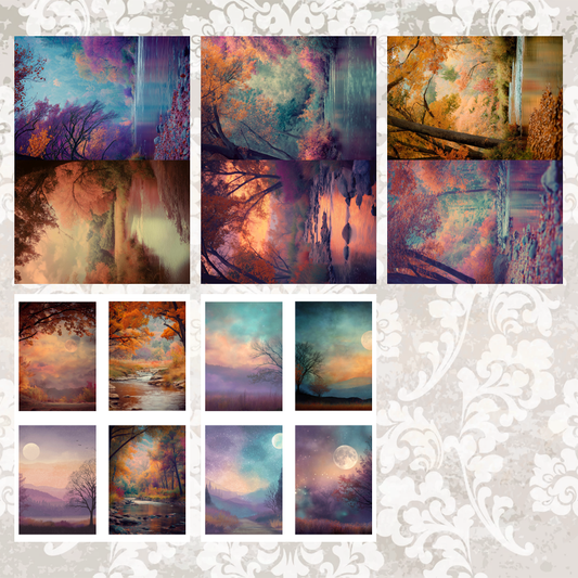 #5A205 POI Print A5 Cardstock Paper Set 10 Pcs