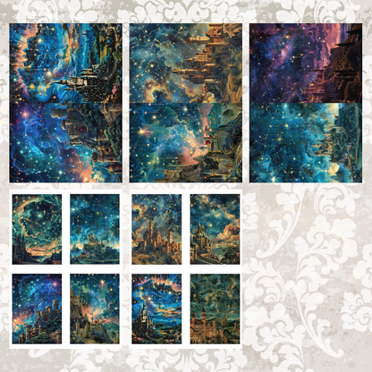 #5A206 POI Print A5 Cardstock Paper Set 10 Pcs