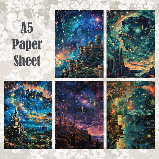#5A206 POI Print A5 Cardstock Paper Set 10 Pcs