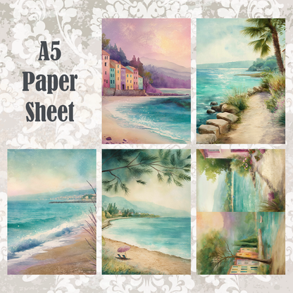 #5A208 POI Print A5 Cardstock Paper Set 10 Pcs