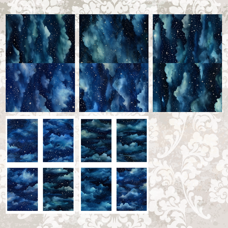 #5A209 POI Print A5 Cardstock Paper Set 10 Pcs
