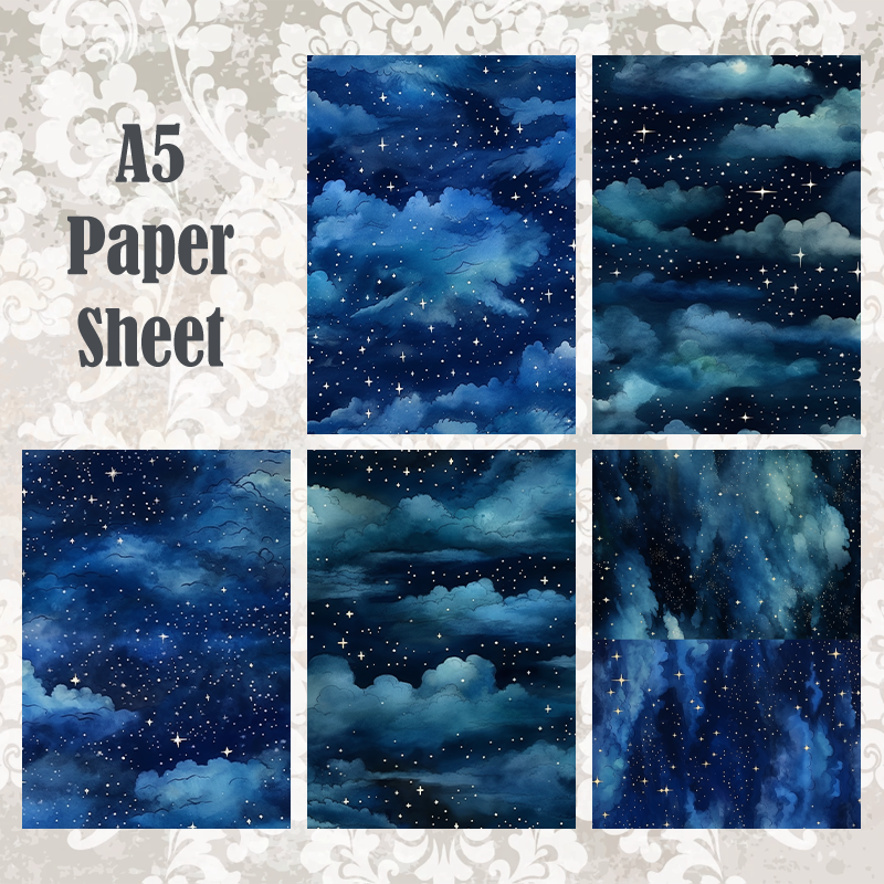 #5A209 POI Print A5 Cardstock Paper Set 10 Pcs