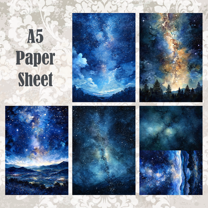 #5A210 POI Print A5 Cardstock Paper Set 10 Pcs