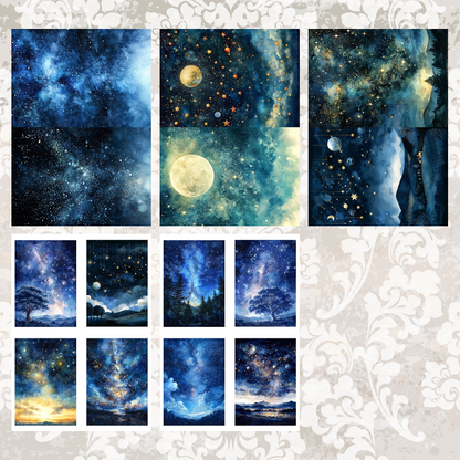 #5A210 POI Print A5 Cardstock Paper Set 10 Pcs