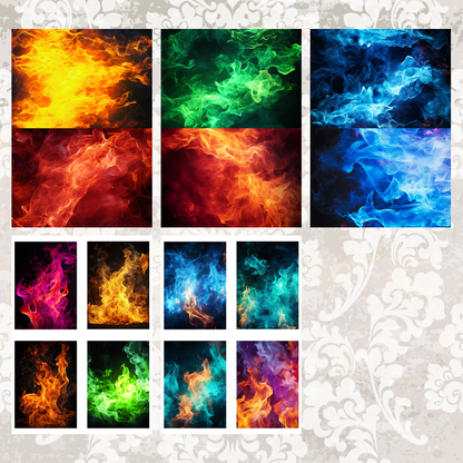 #5A211 POI Print A5 Cardstock Paper Set 10 Pcs