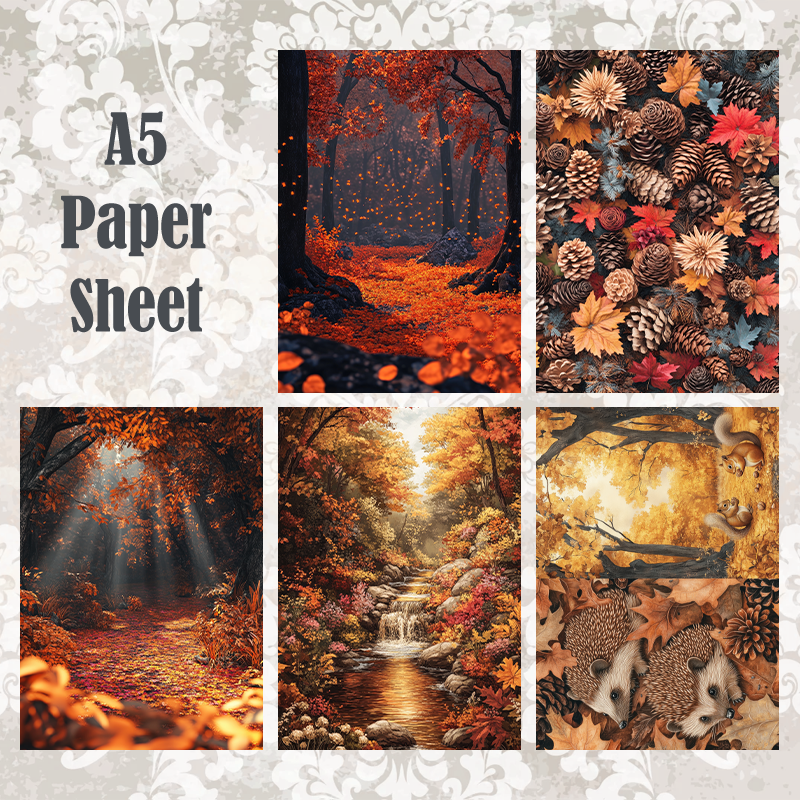 #5A214 POI Print A5 Cardstock Paper Set 10 Pcs
