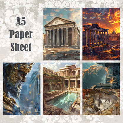 #5A215 POI Print A5 Cardstock Paper Set 10 Pcs